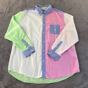 Chaps Multicolor Casual Button Down Shirt